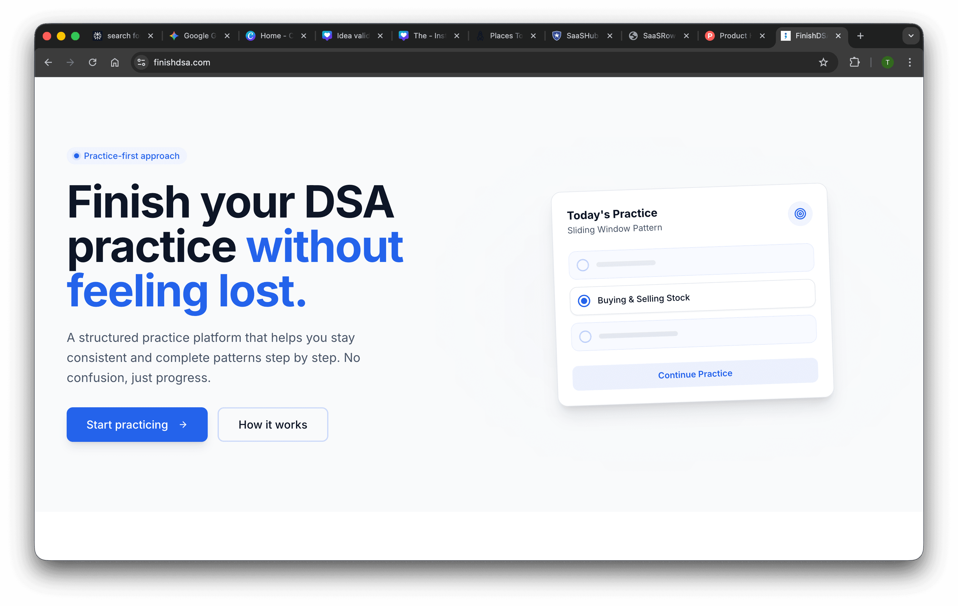 FinishDSA screenshot 2