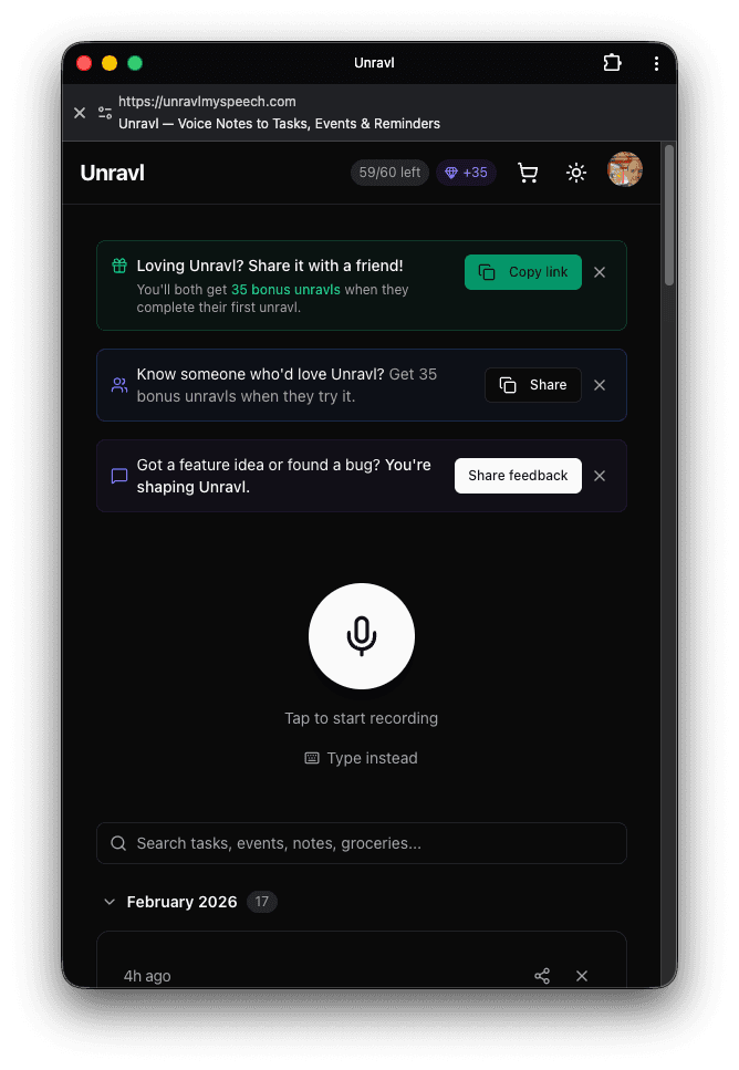 Unravl screenshot 1
