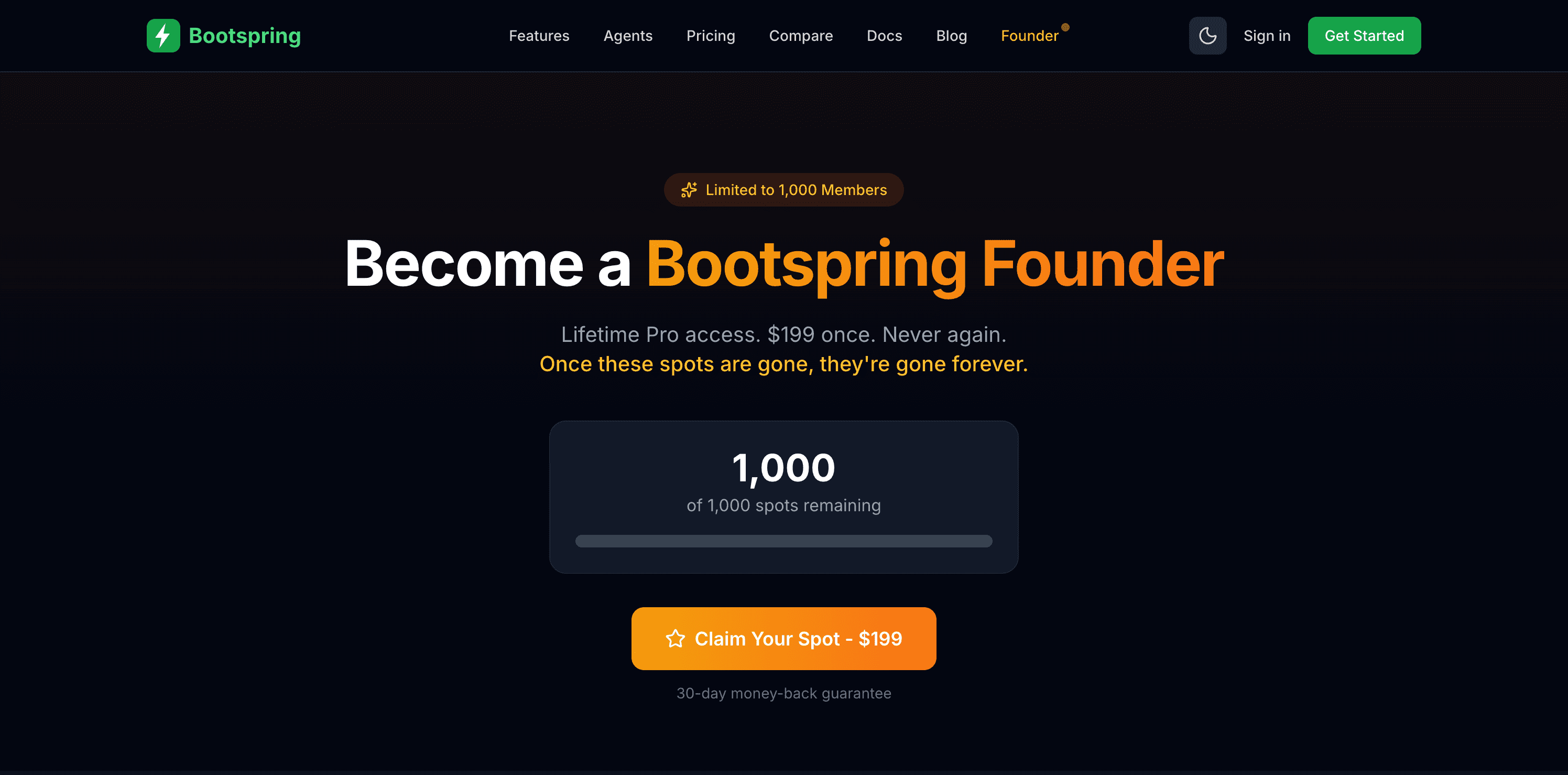 Bootspring screenshot 2