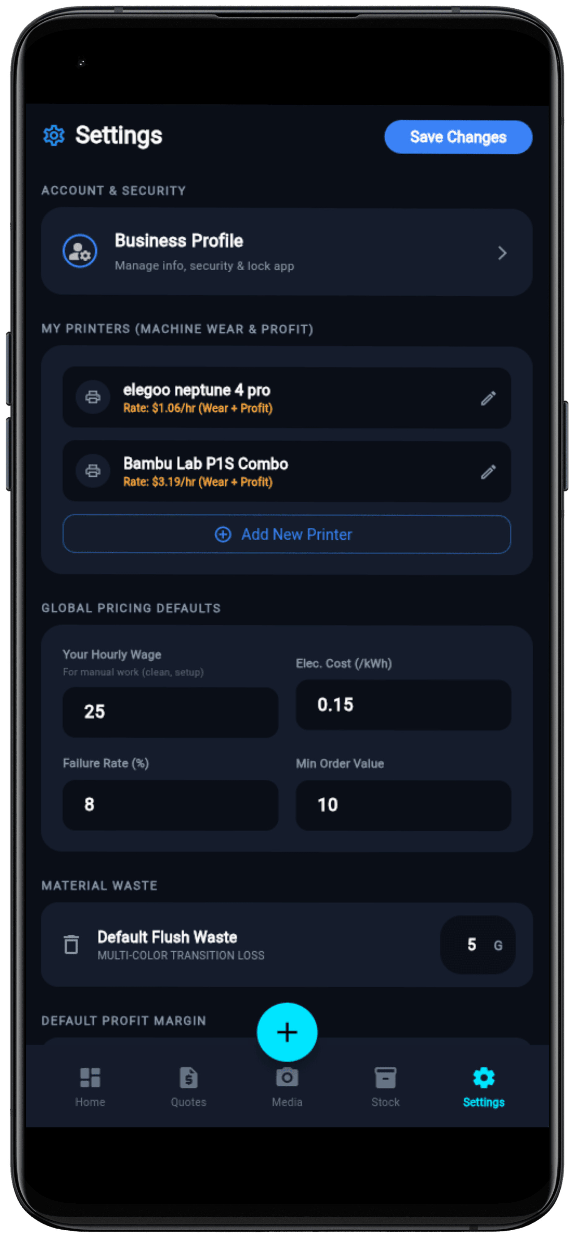 3D Print Pro: Cost & Fleet Manager screenshot 24