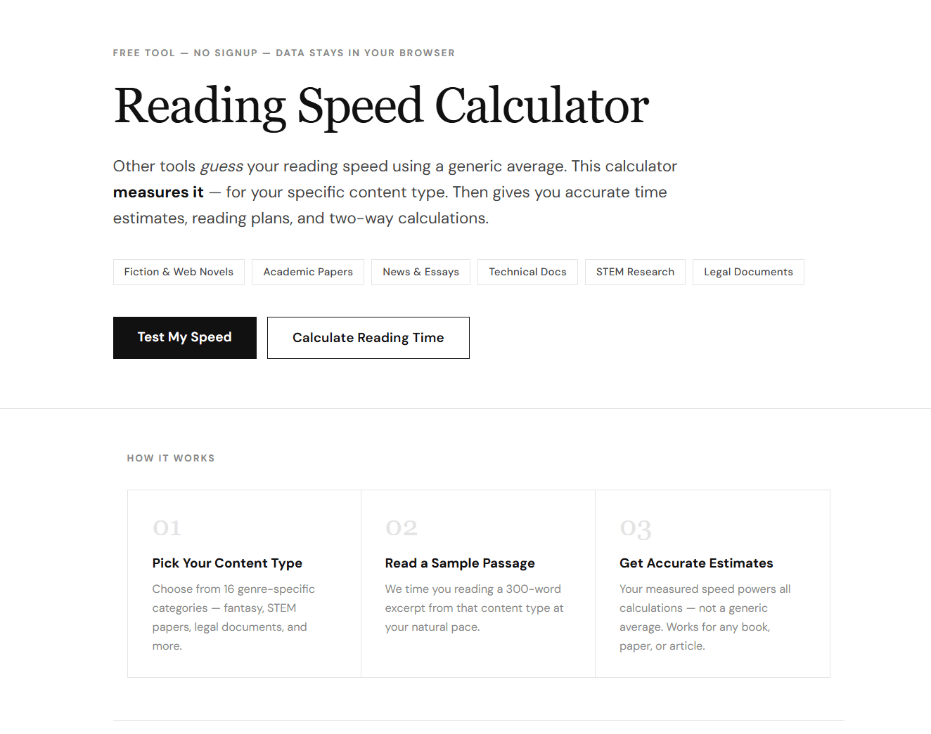 MyReadingSpeed screenshot 2