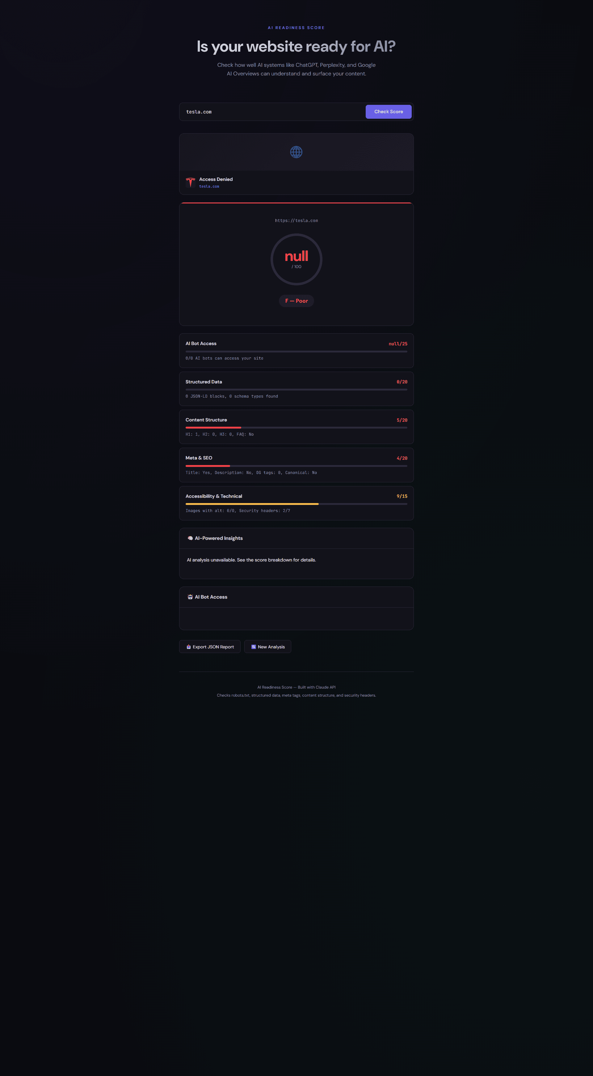 AI Readiness Score screenshot 2