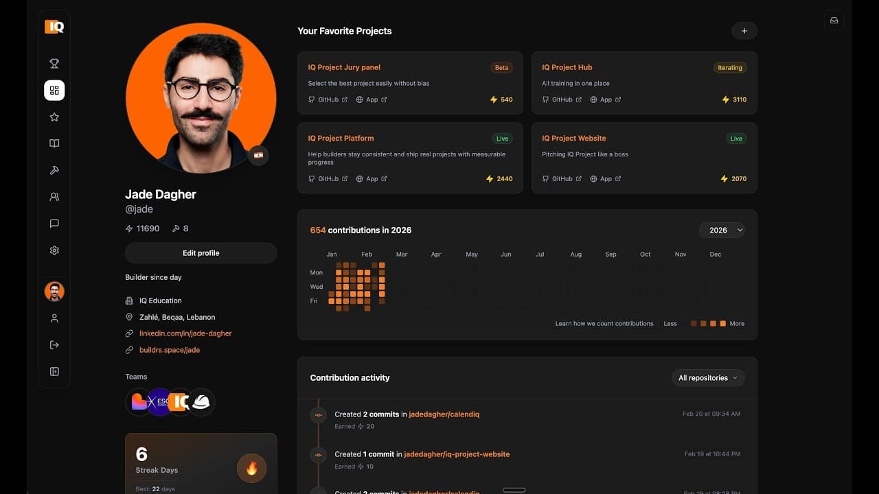 IQ | The Vibe Coders Leaderboard screenshot 1