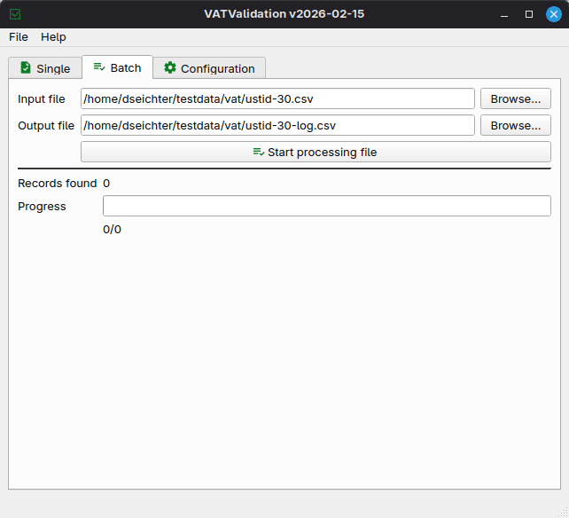 VATValidation screenshot 1
