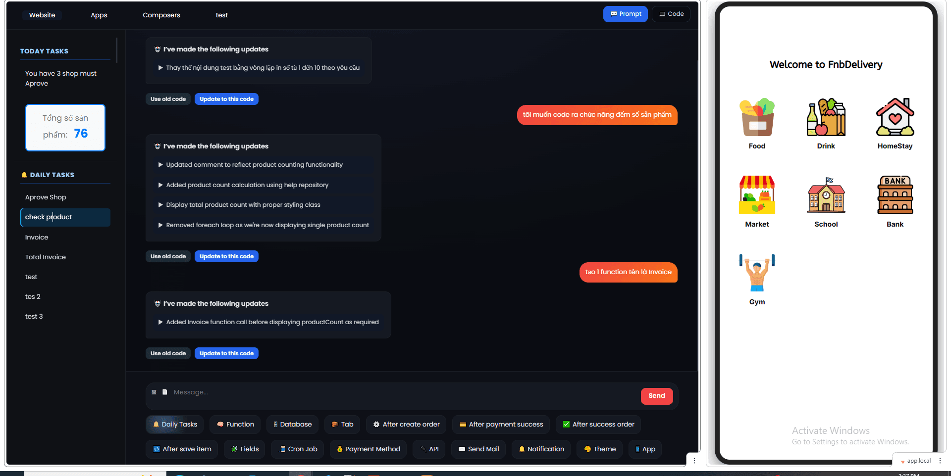 AI under your system control screenshot 2
