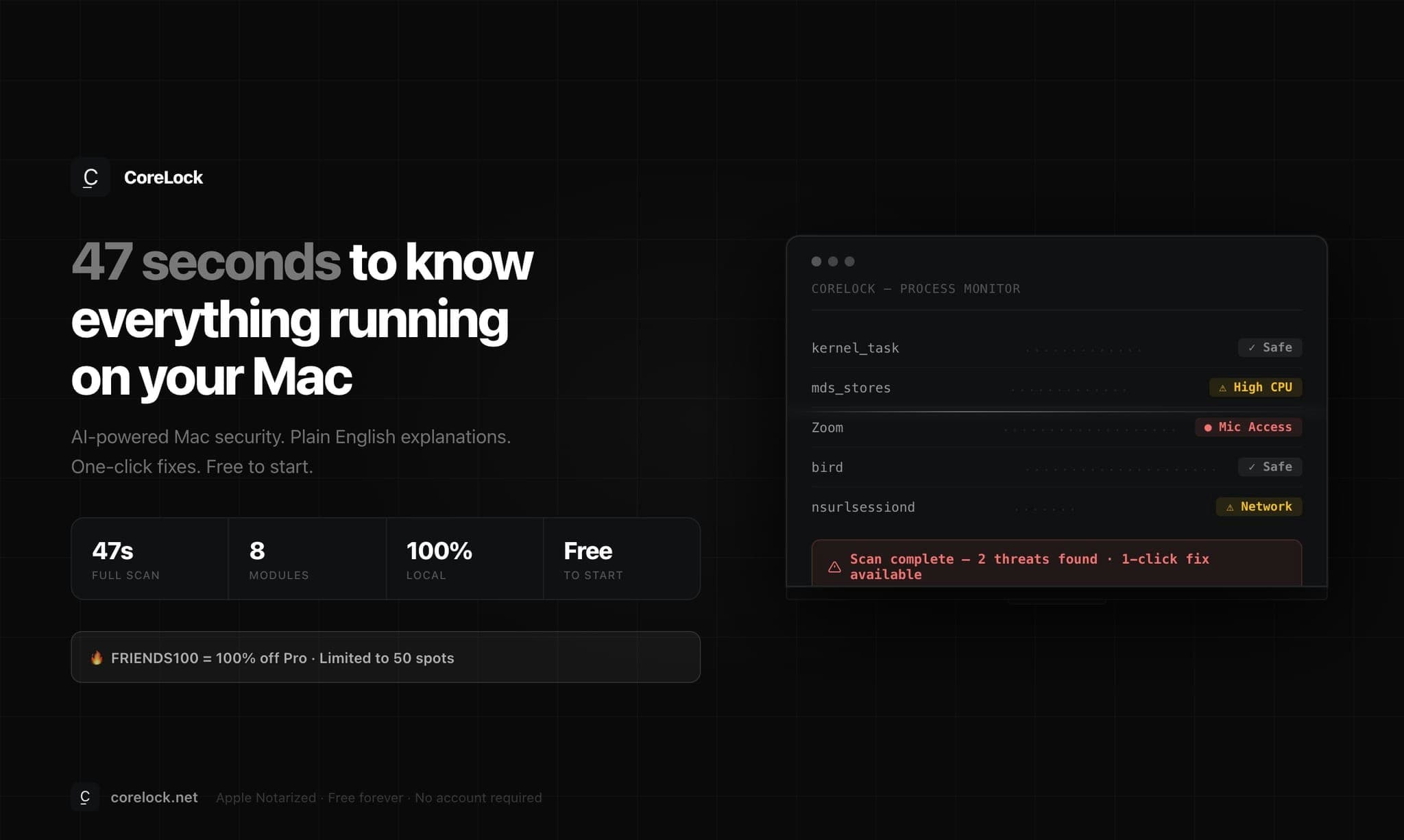 CoreLock screenshot 1