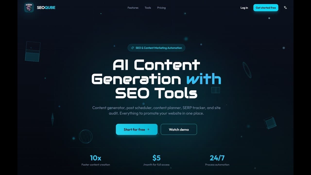 SEOQube, SEO and Content Marketing Tools screenshot 1