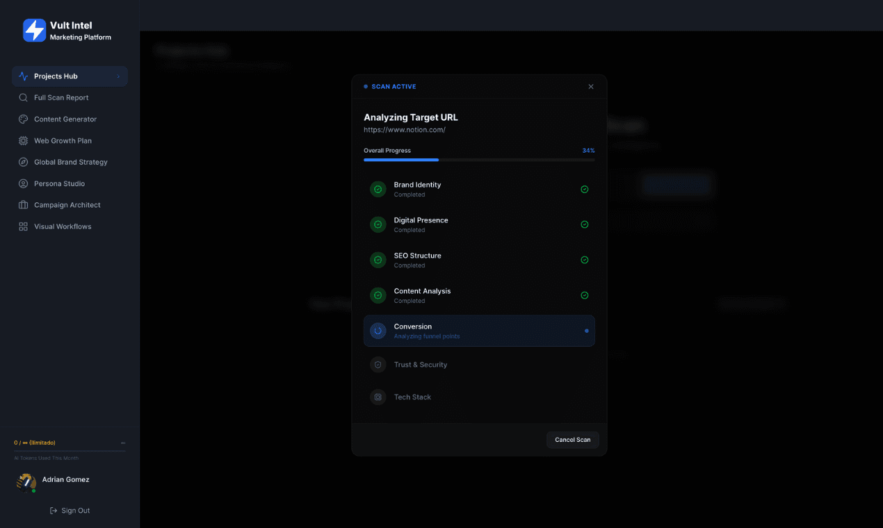 Vult Intel | Marketing Platform screenshot 6