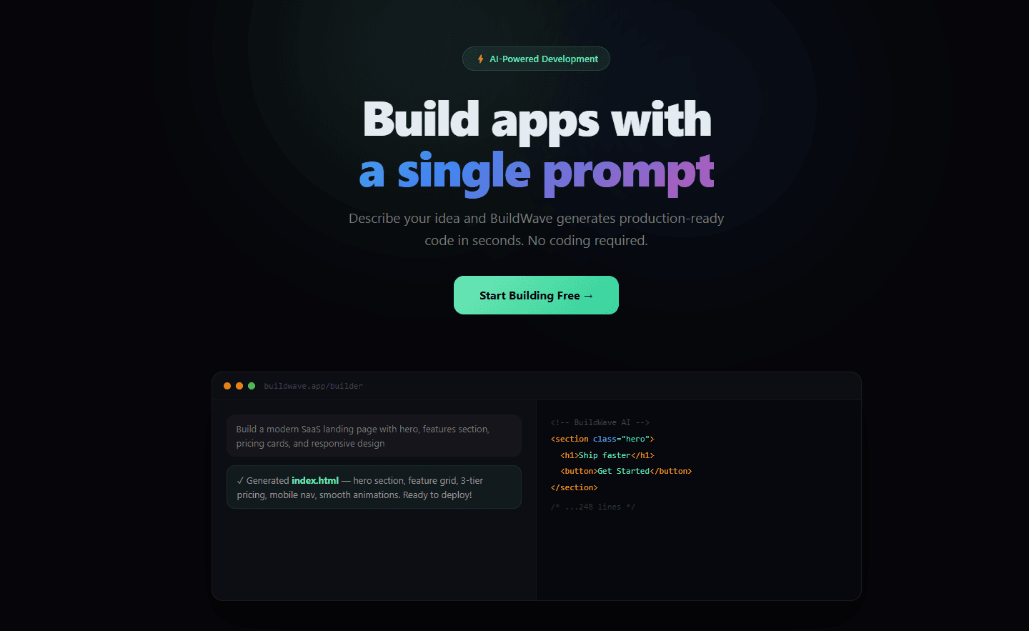 BuildWave screenshot 1