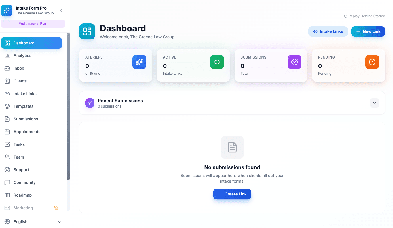 Intake Form Pro screenshot 1