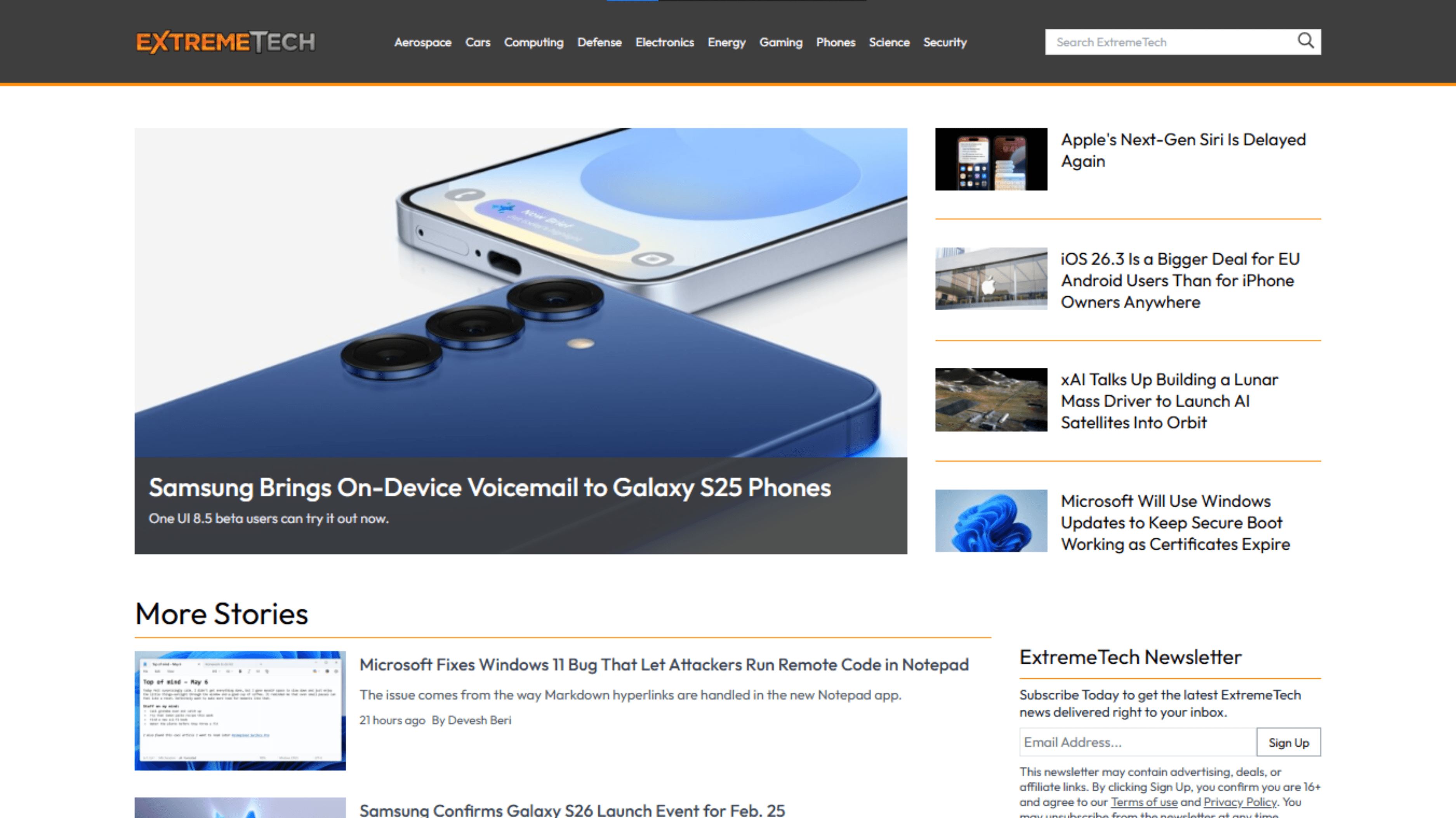 ExtremeTech screenshot 1