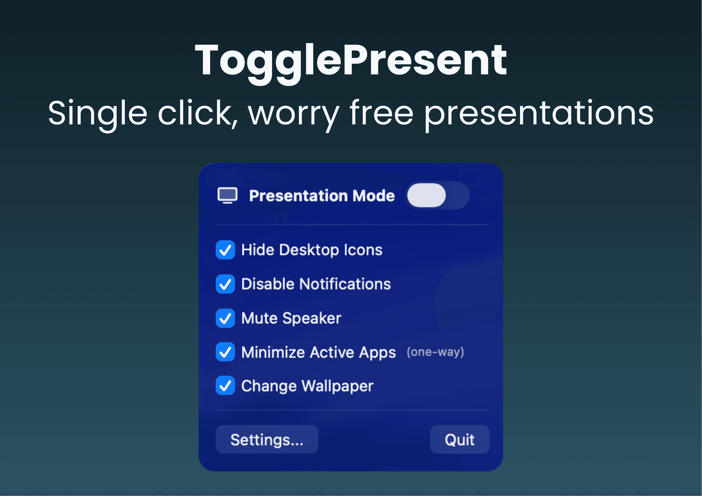TogglePresent screenshot 2