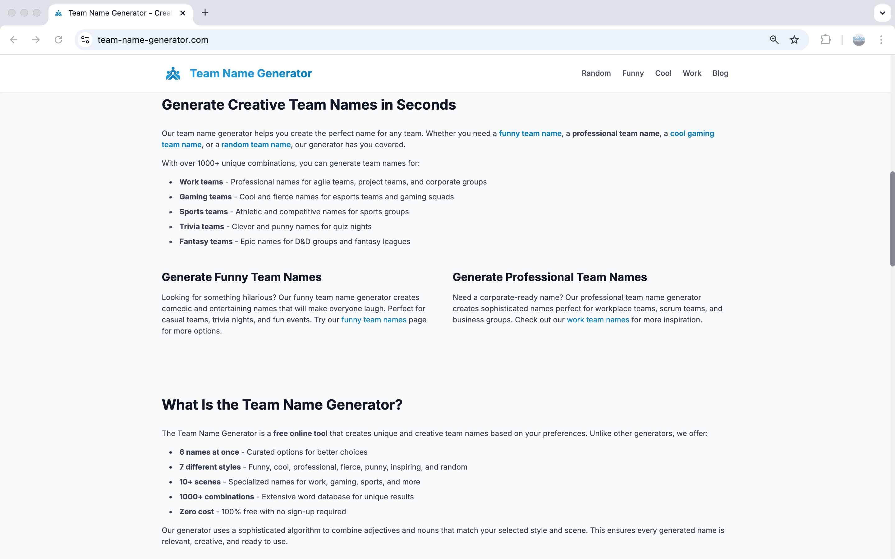 Team Name Generator screenshot 3