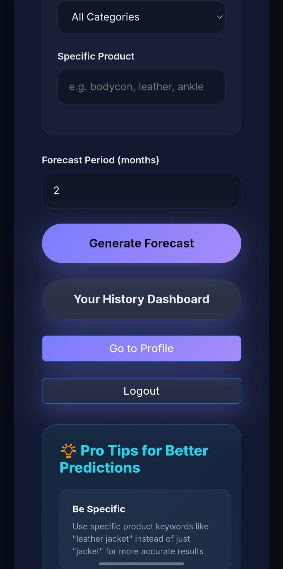 FashionIntel screenshot 3