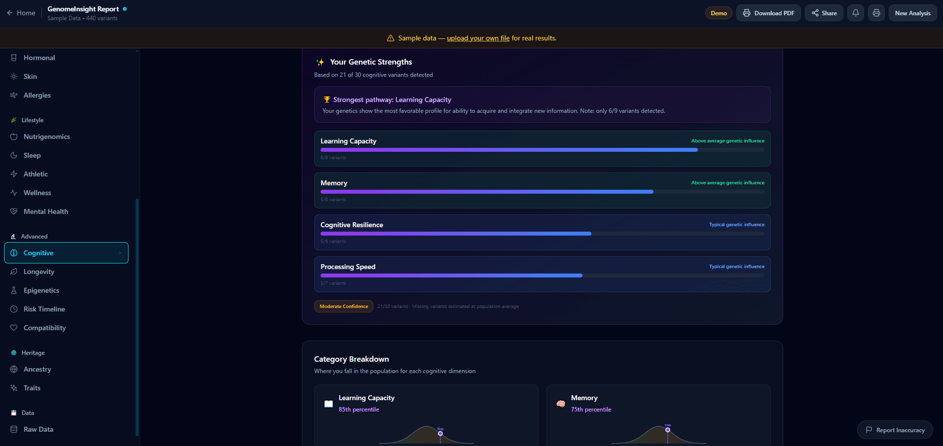 GenomeInsight screenshot 13