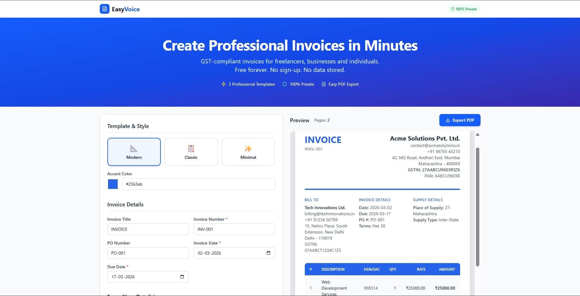 EasyVoice screenshot 1
