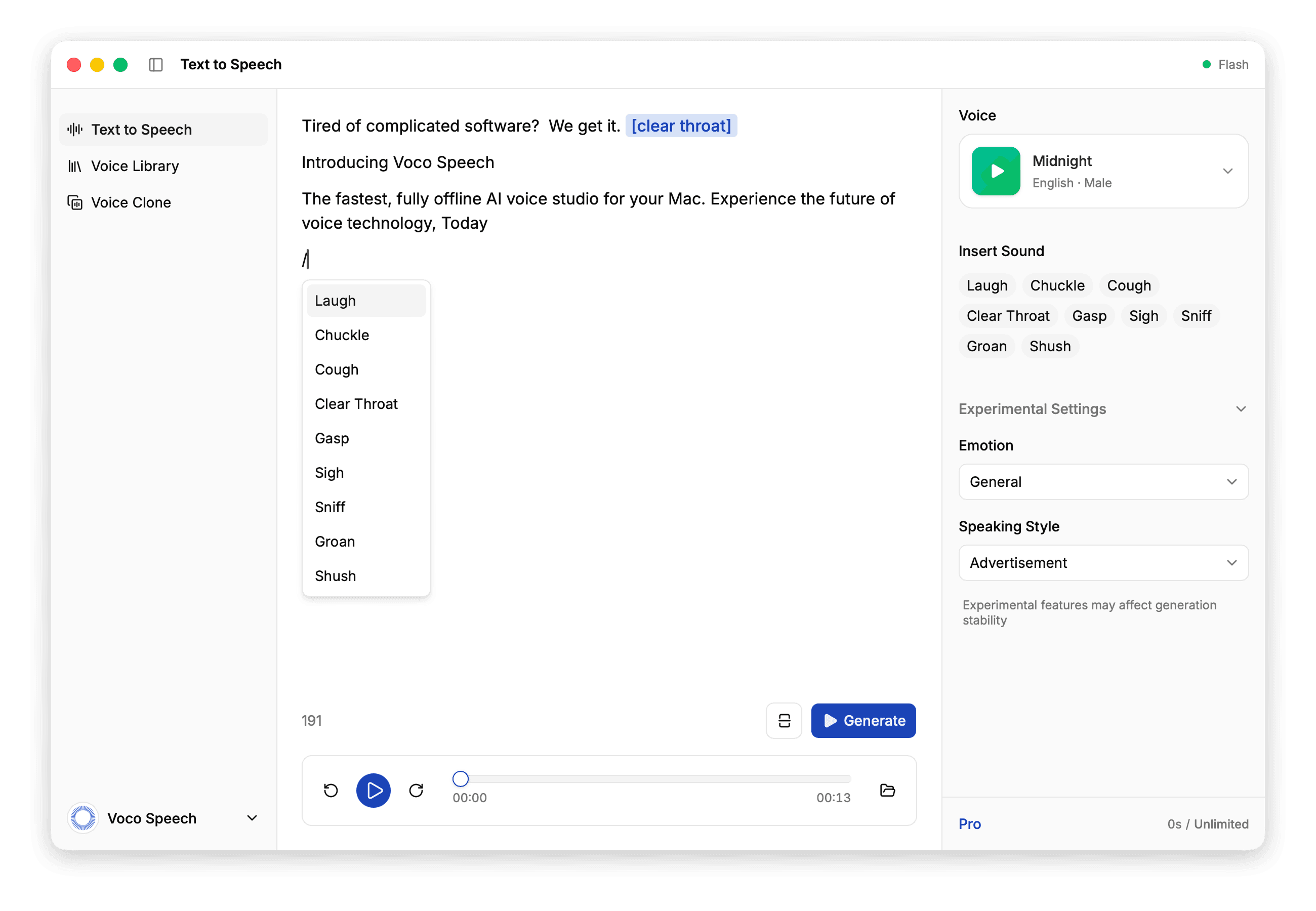 Voco Speech screenshot 2
