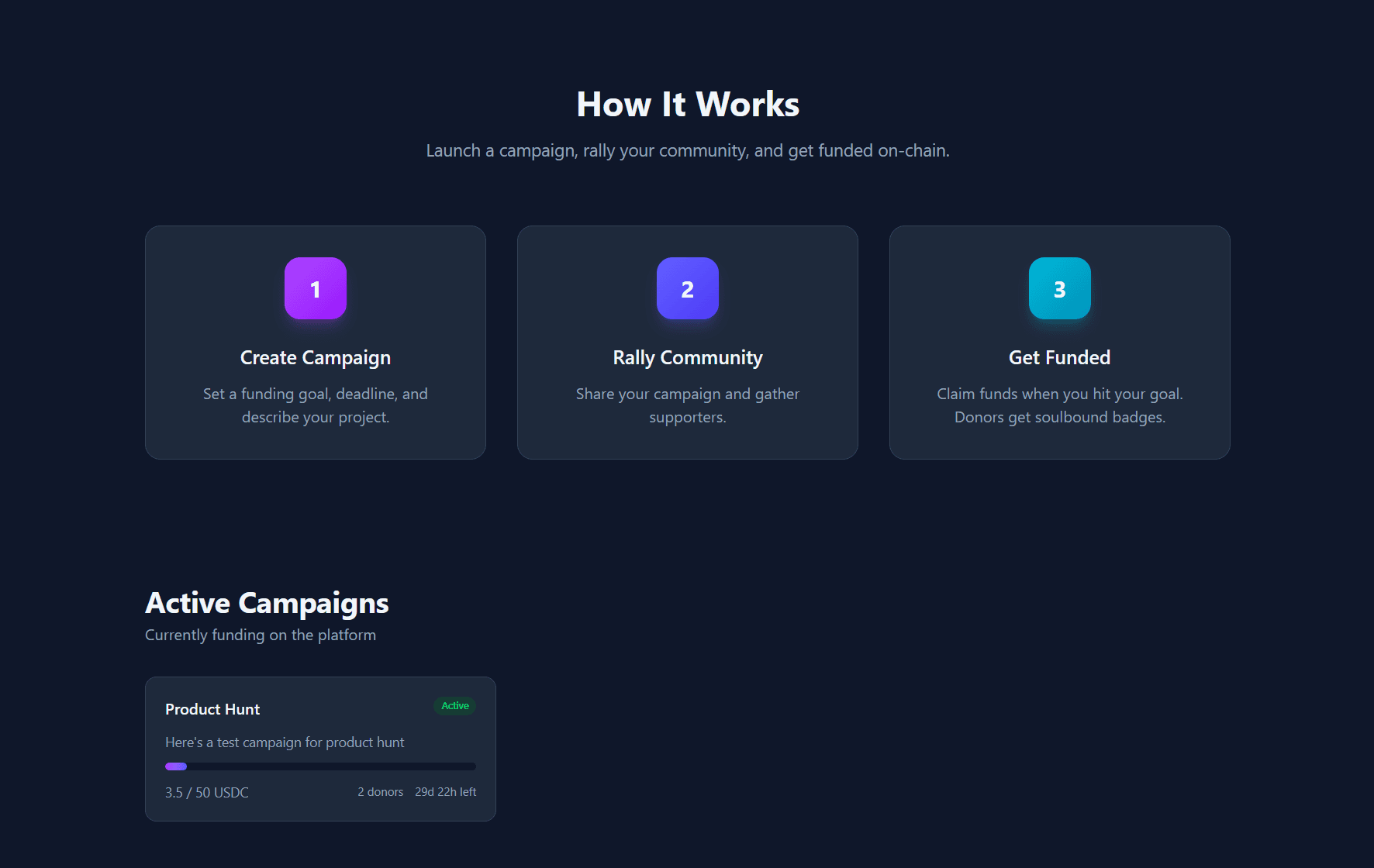 ChainFund screenshot 2