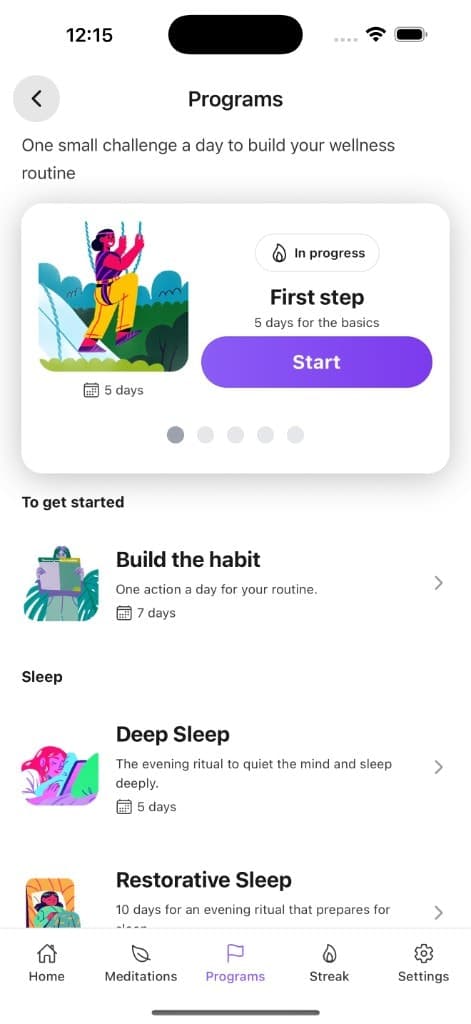 Erenya: Meditation & Wellness screenshot 2
