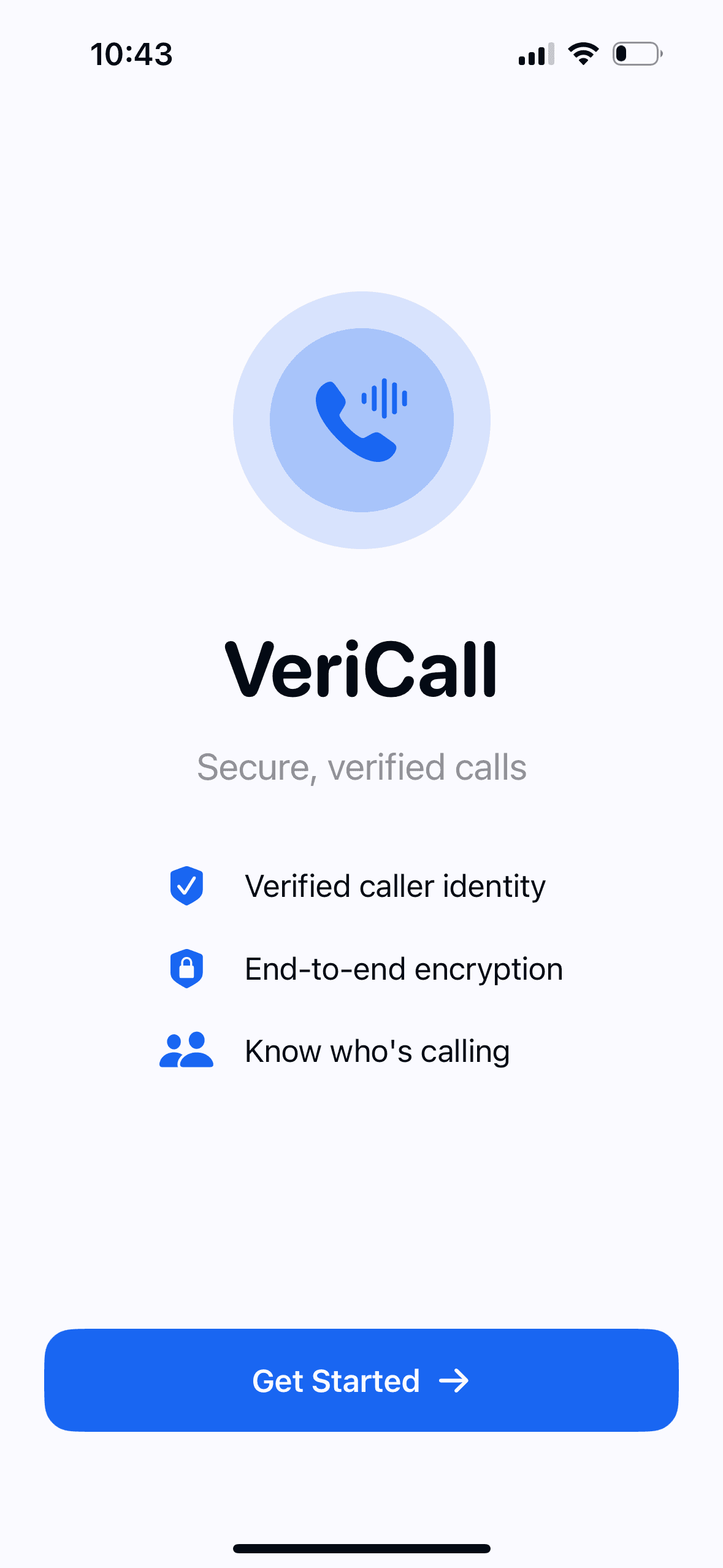 Vericall screenshot 1