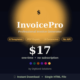InvoicePro Invoice Generator