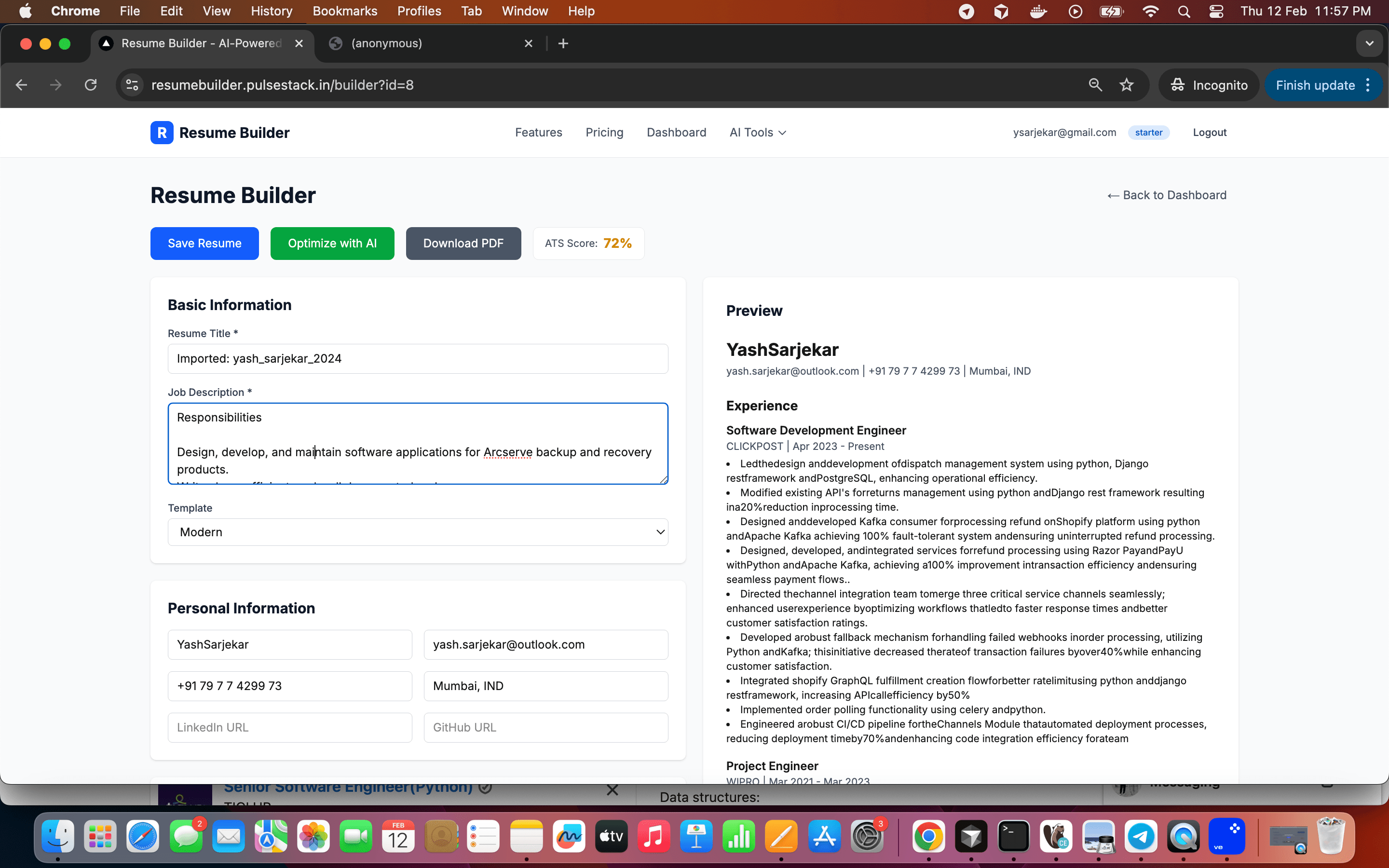 AI Resume Builder - Beat ATS screenshot 10