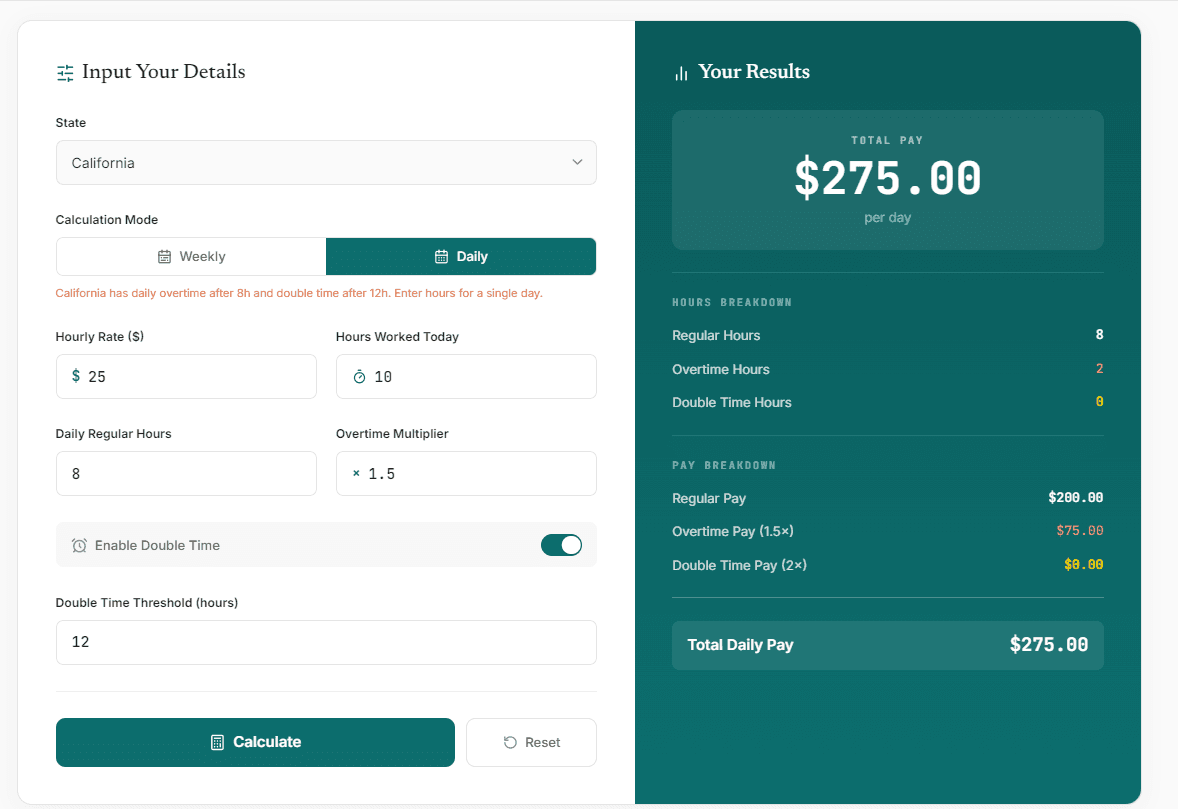 SmartOvertime screenshot 3