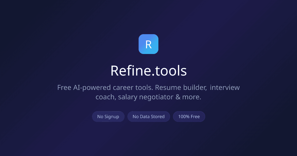 Refine.tools screenshot 1