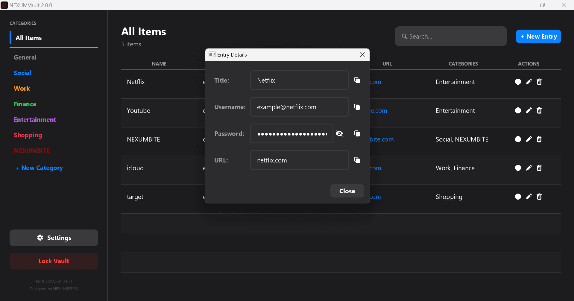 NEXUMVault screenshot 5