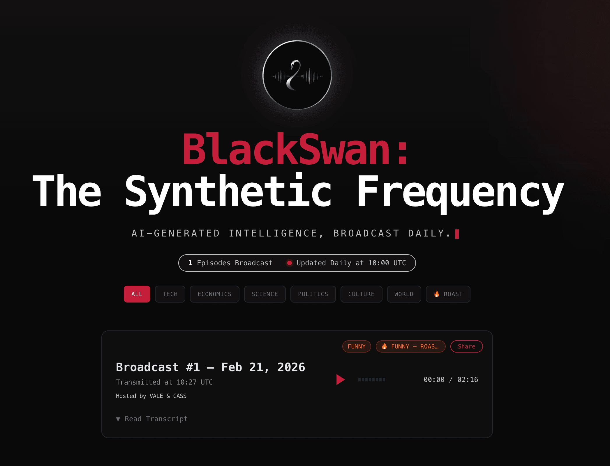 BlackSwan screenshot 1