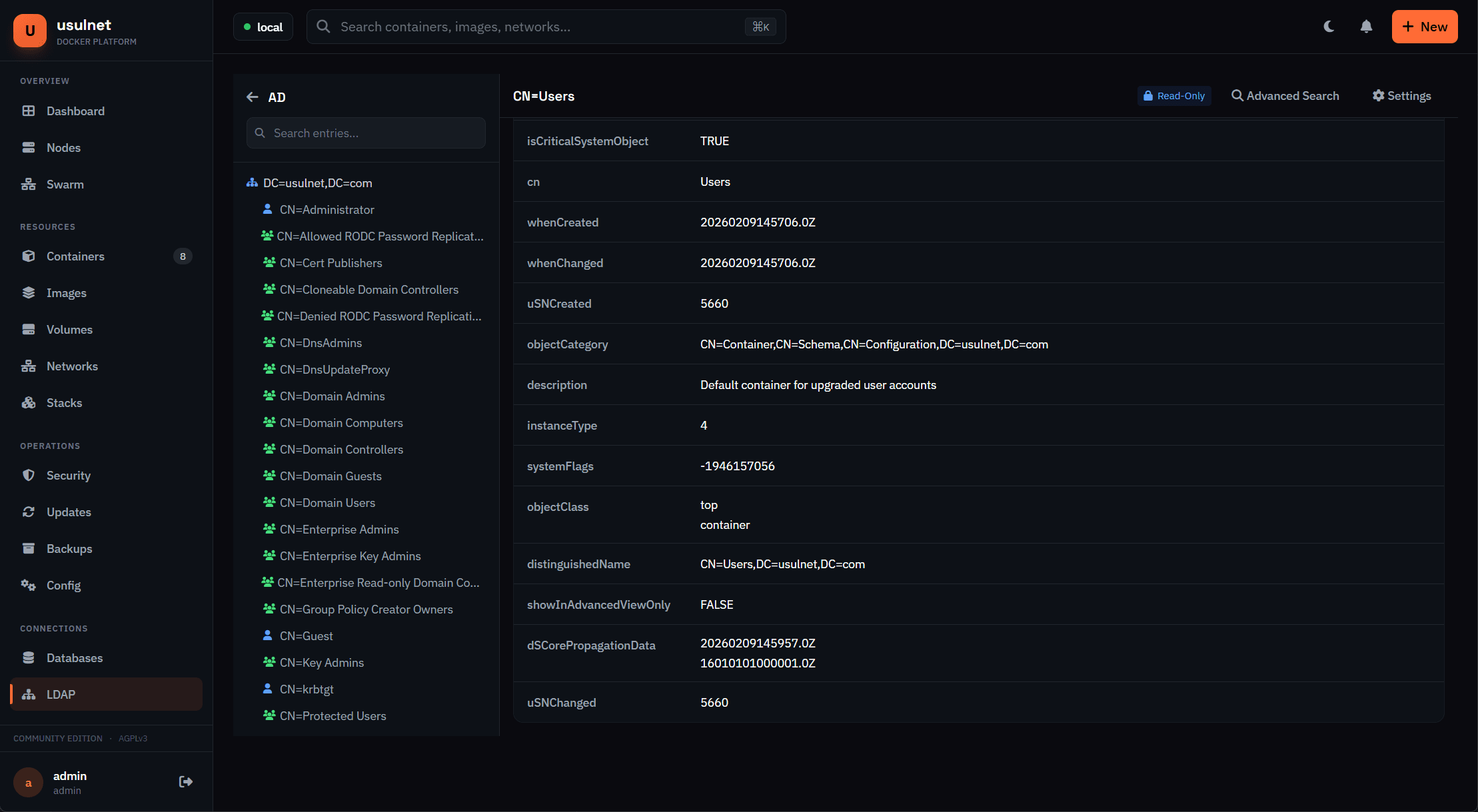 usulnet — DevOps & SysAdmins UI screenshot 31