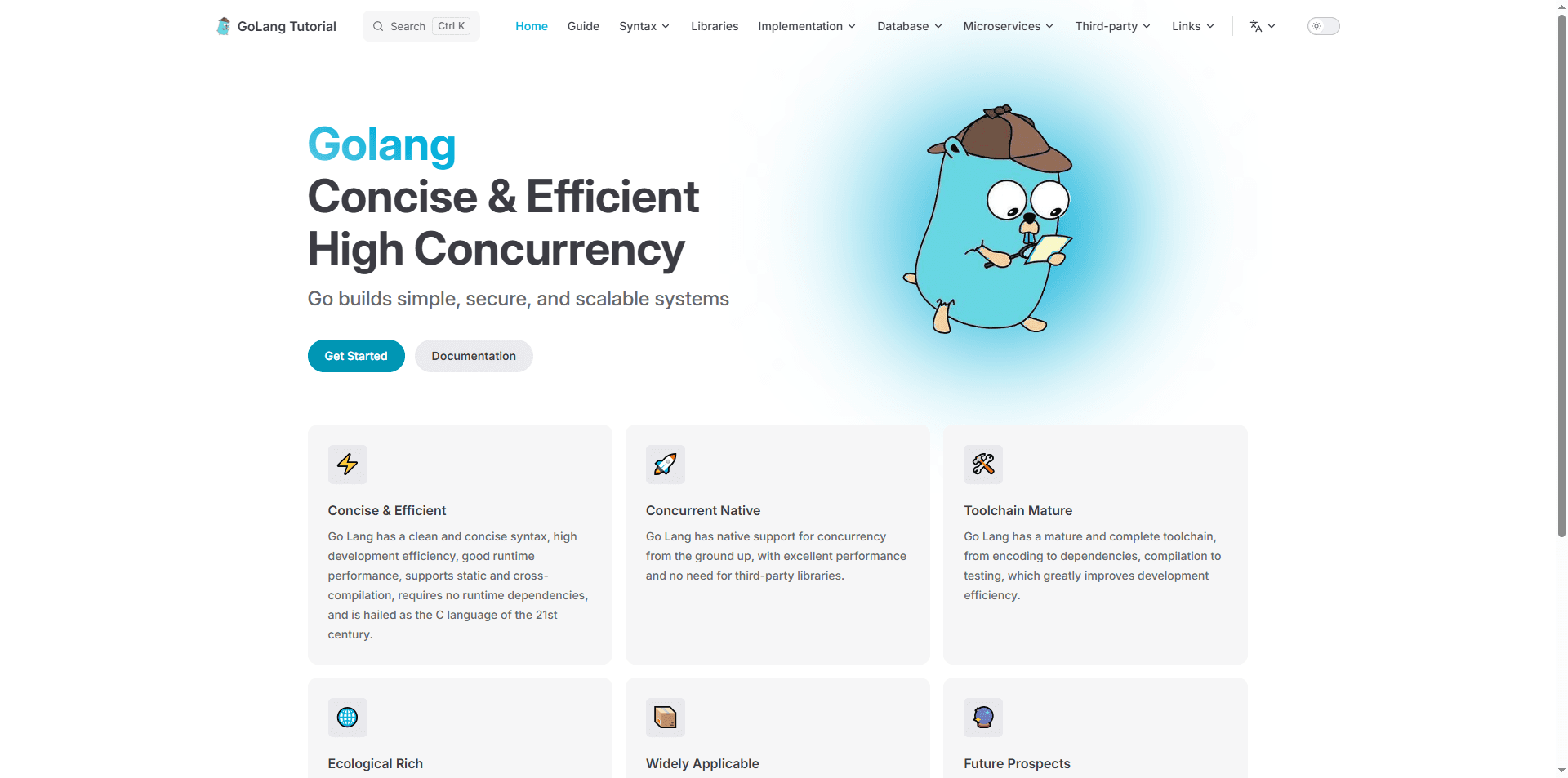 Go Language Tutorial screenshot 1