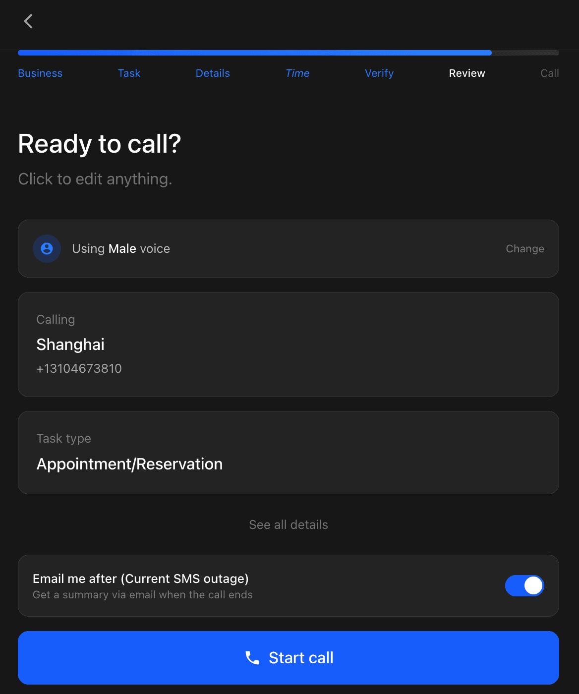 ByePhone screenshot 1