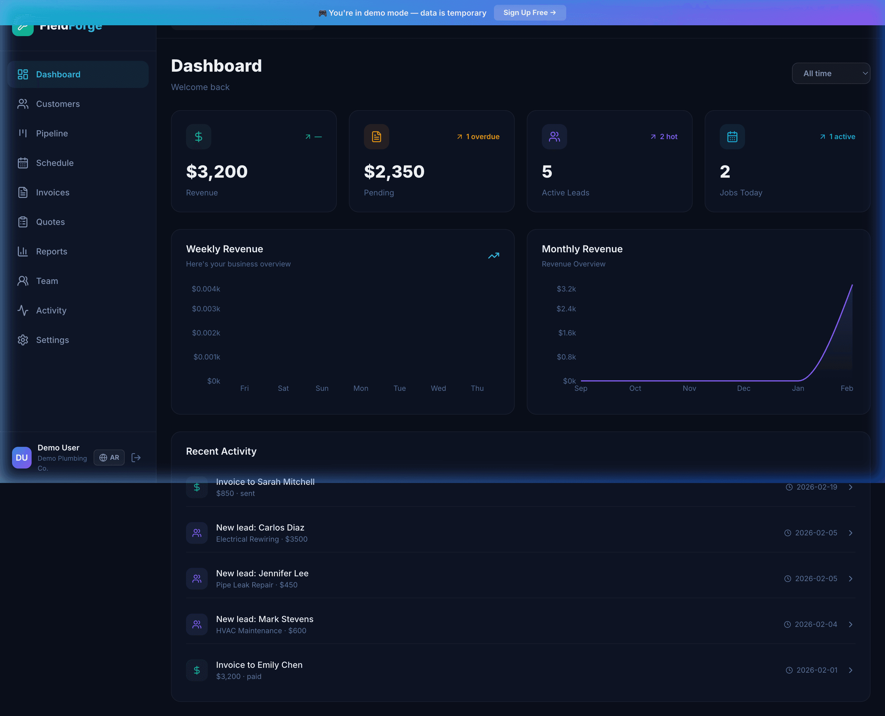 FieldForge - CRM for Contractors screenshot 3