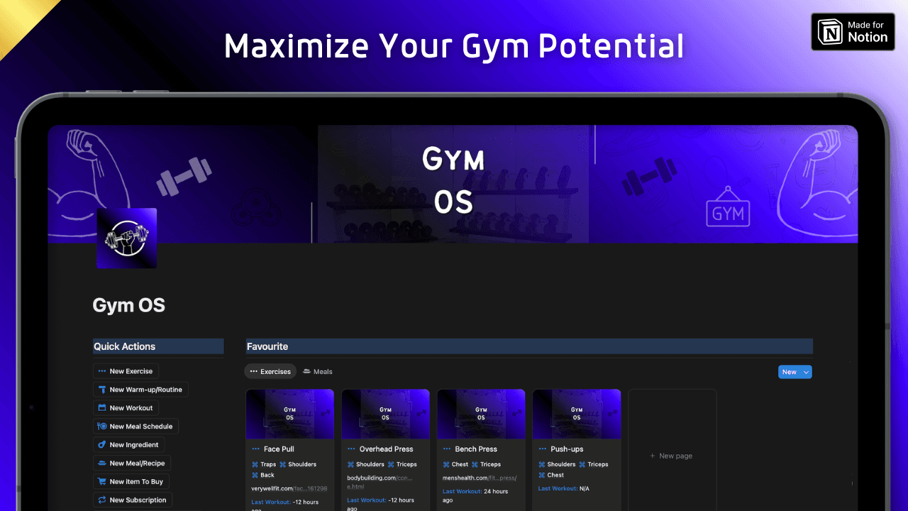 Gym OS screenshot 1