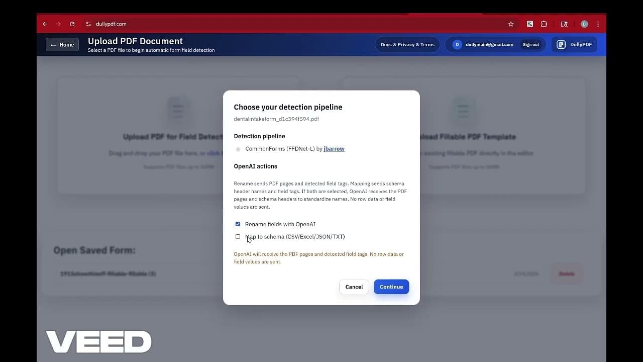 DullyPDF screenshot 1