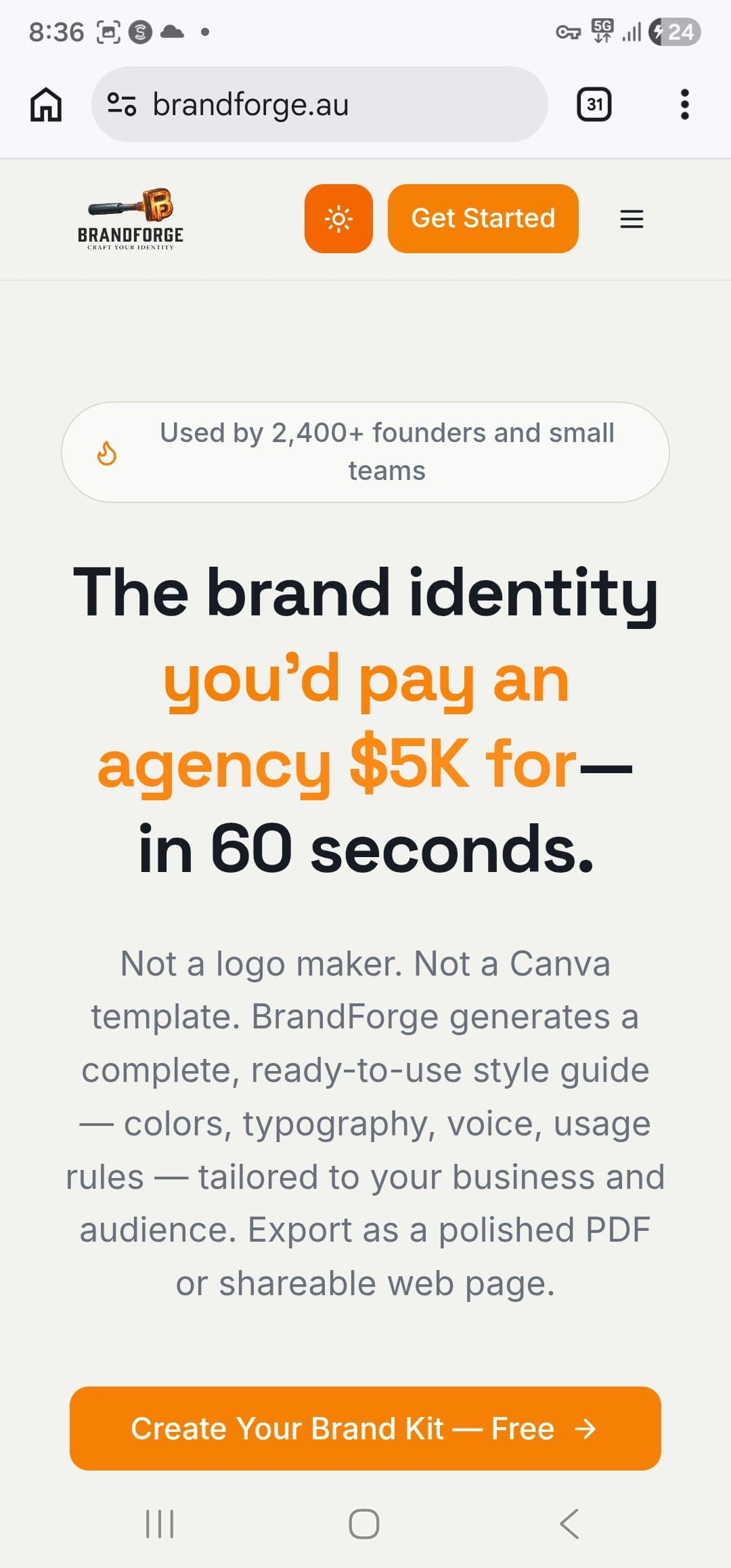 The Launch Identity screenshot 1