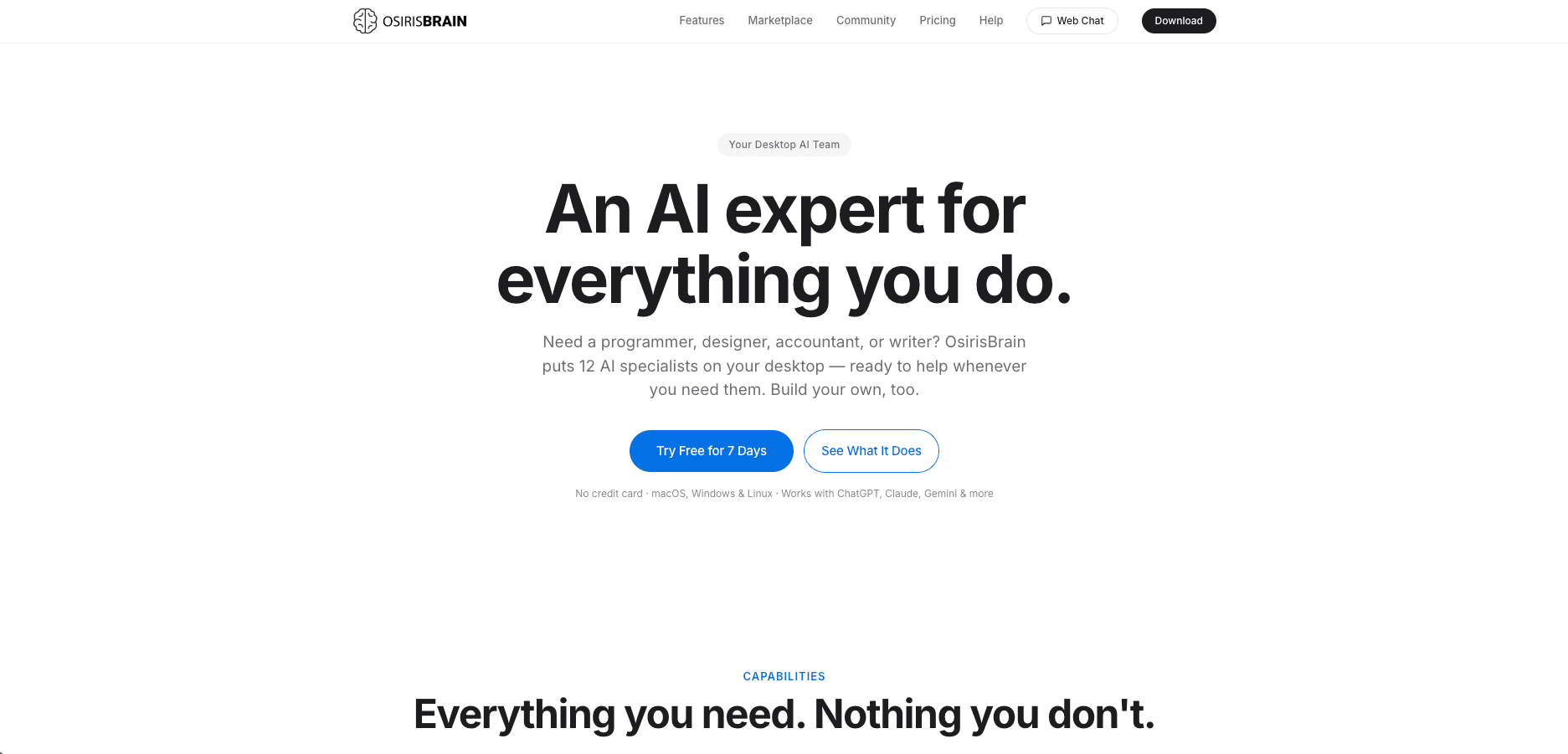 OsirisBrain screenshot 2