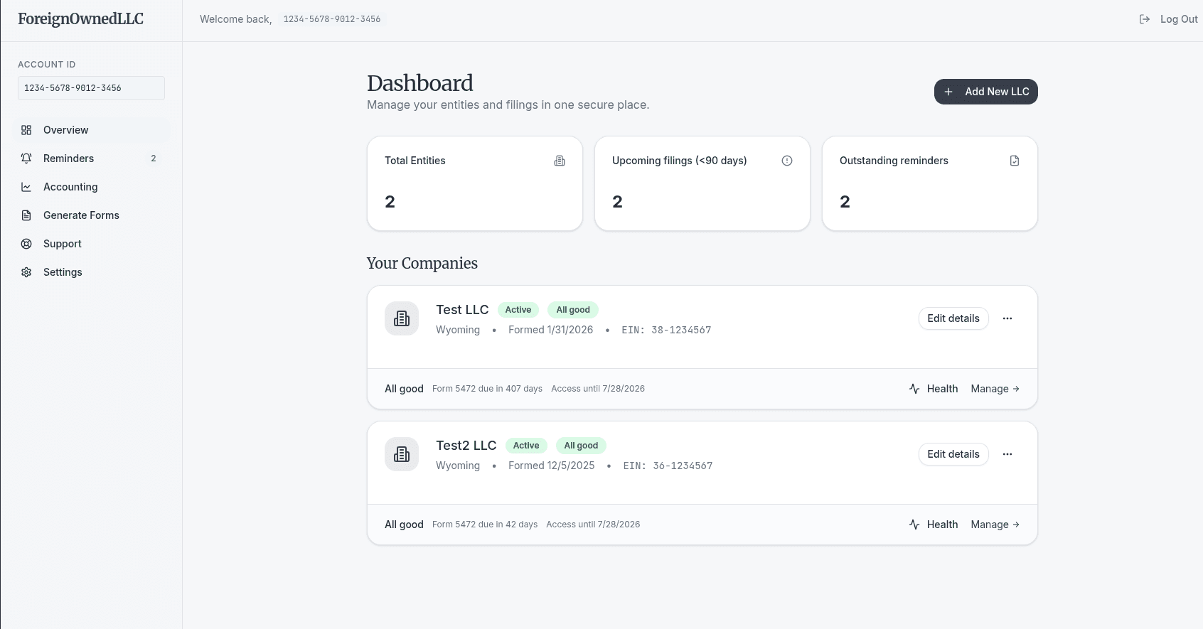 ForeignOwnedLLC screenshot 2