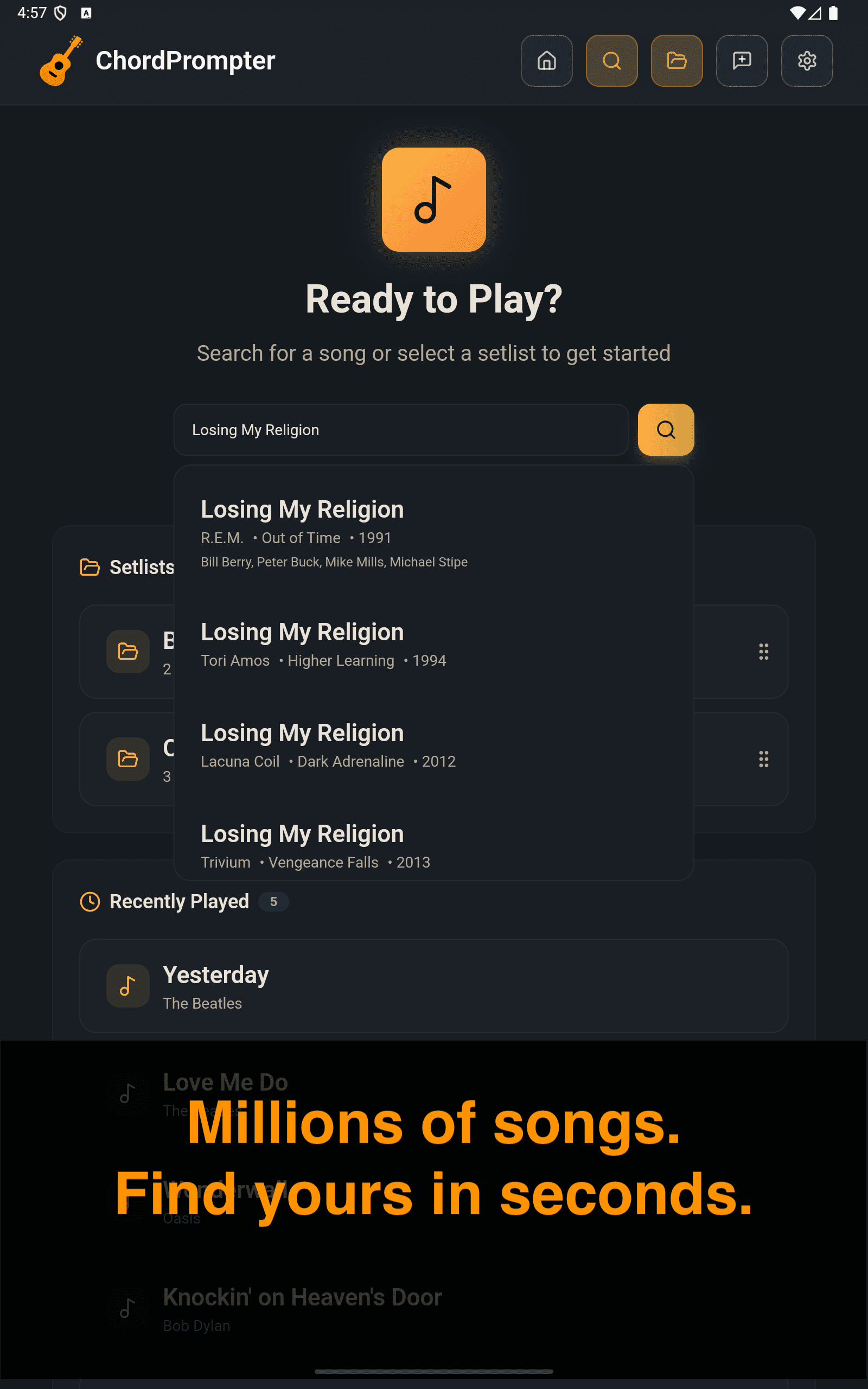 ChordPrompter screenshot 3