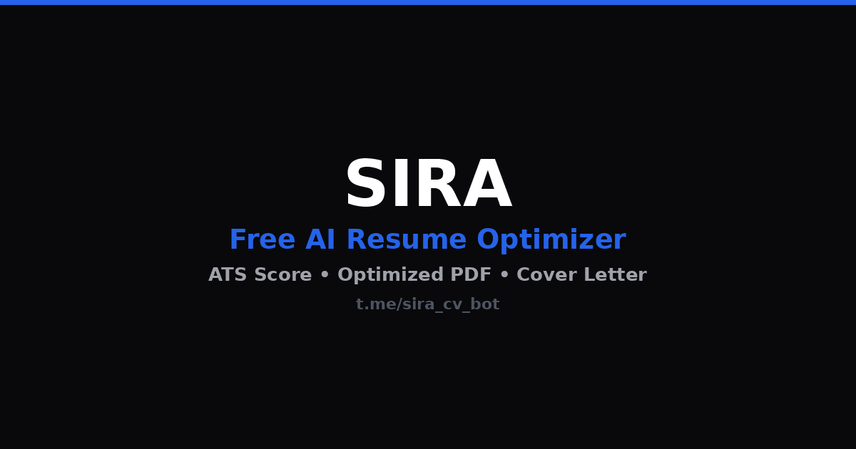 SIRA screenshot 1