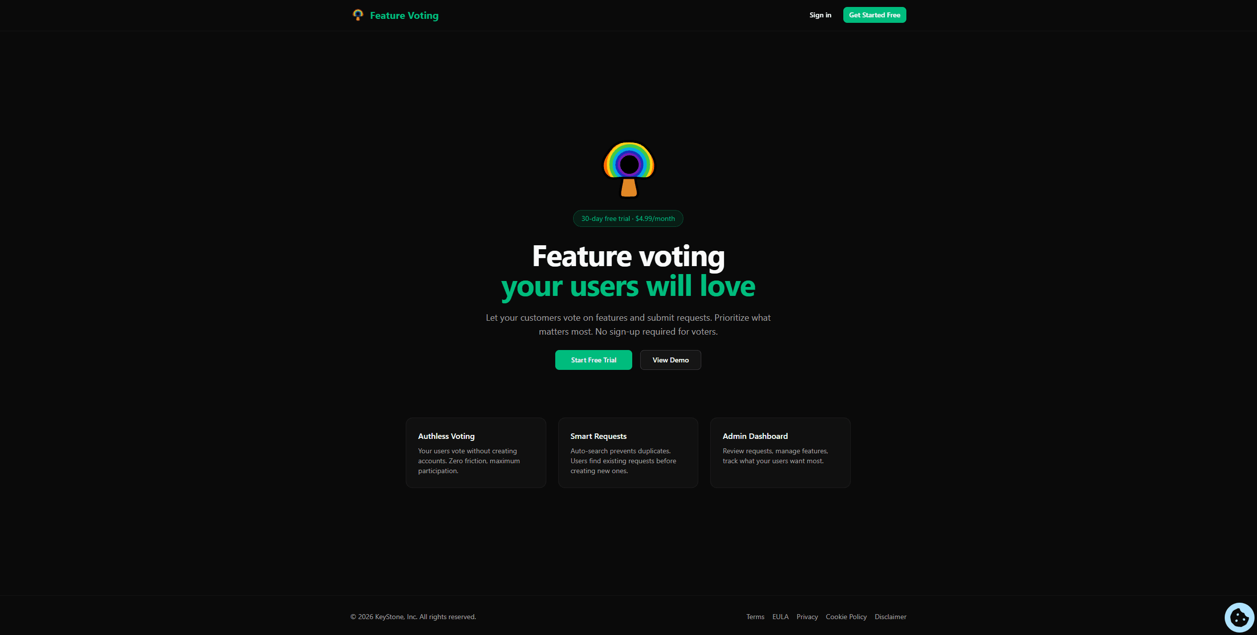 Feature Voting screenshot 1