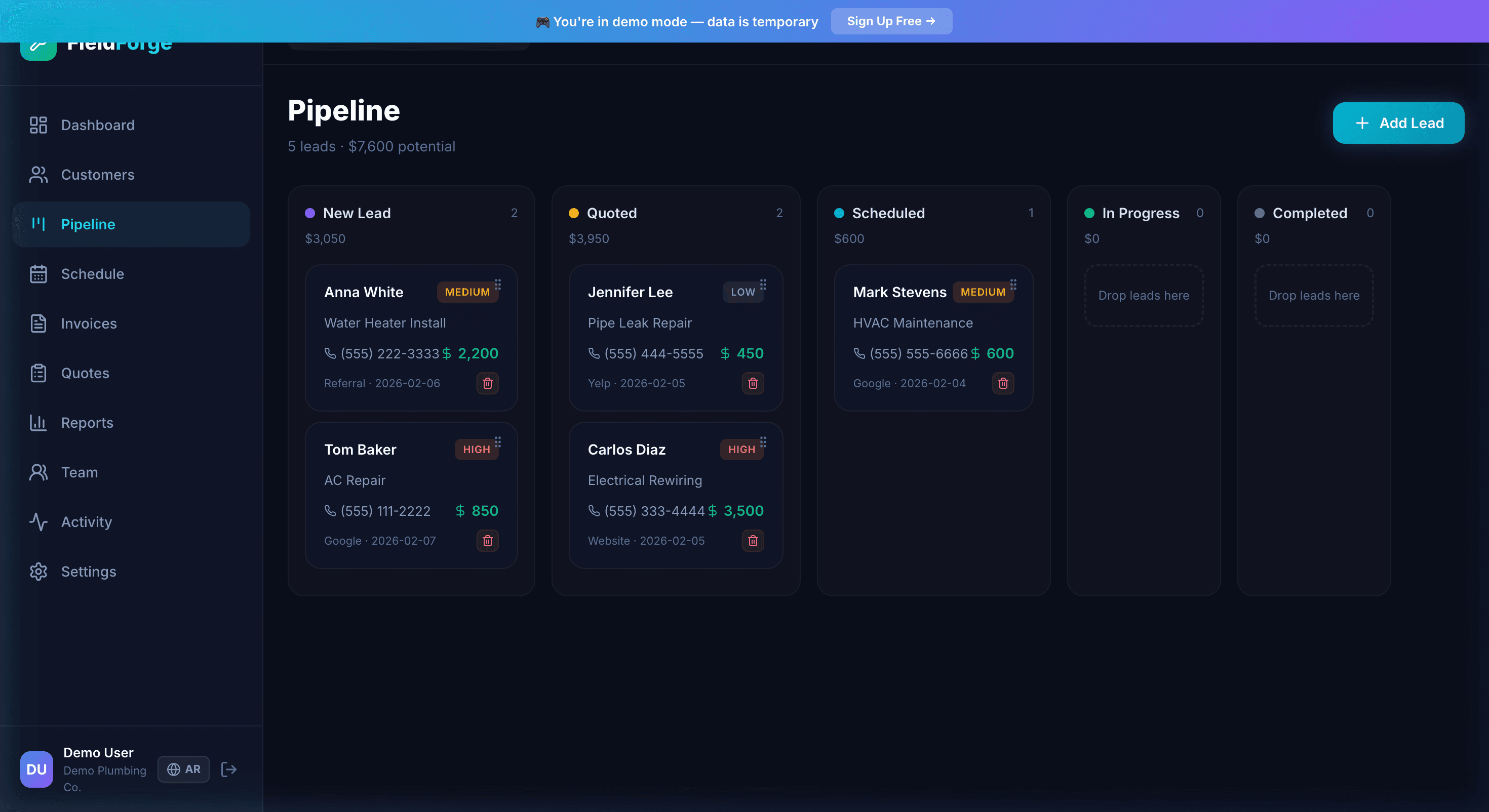 FieldForge - CRM for Contractors screenshot 5