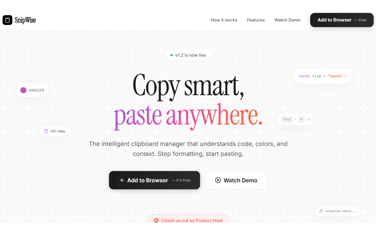 SnipWise screenshot 1