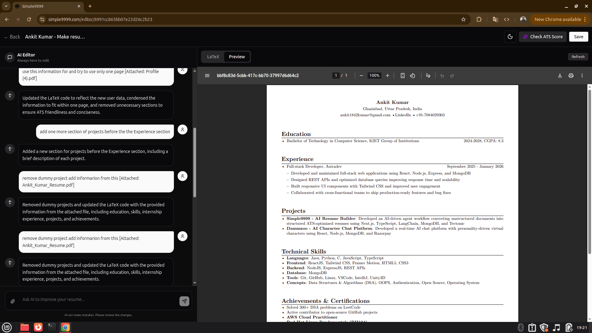 Simple9999 screenshot 1