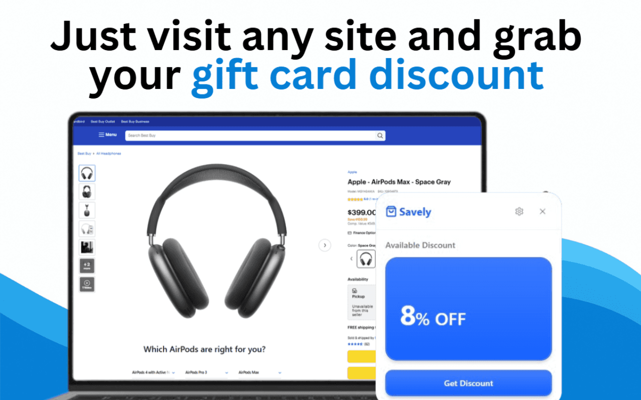 Savely - Discounted Gift Card Finder screenshot 2