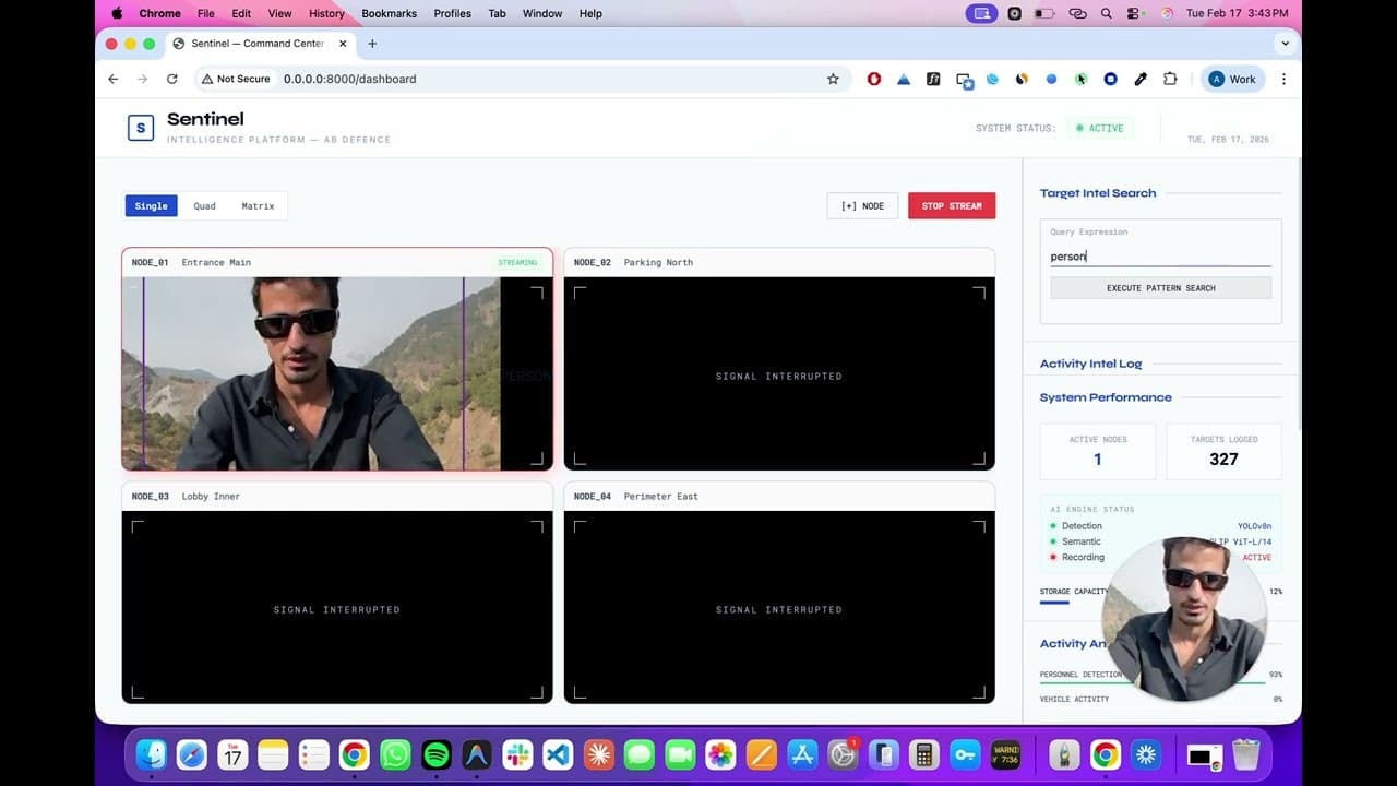 Sentinel AI Video Intelligence screenshot 1