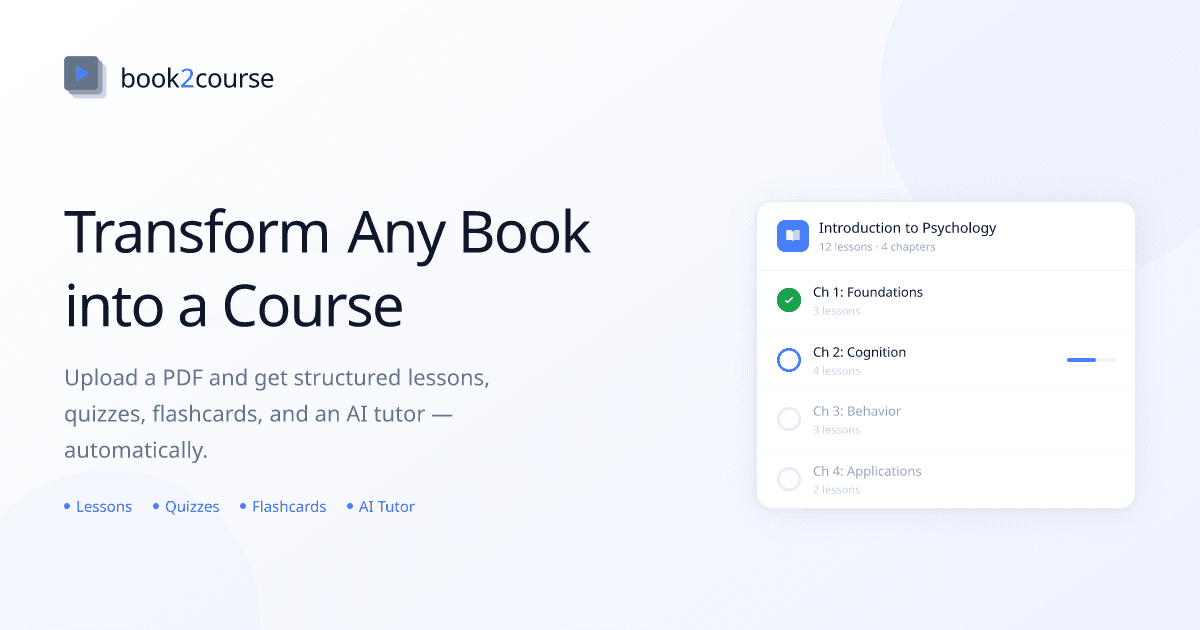 book2course screenshot 2