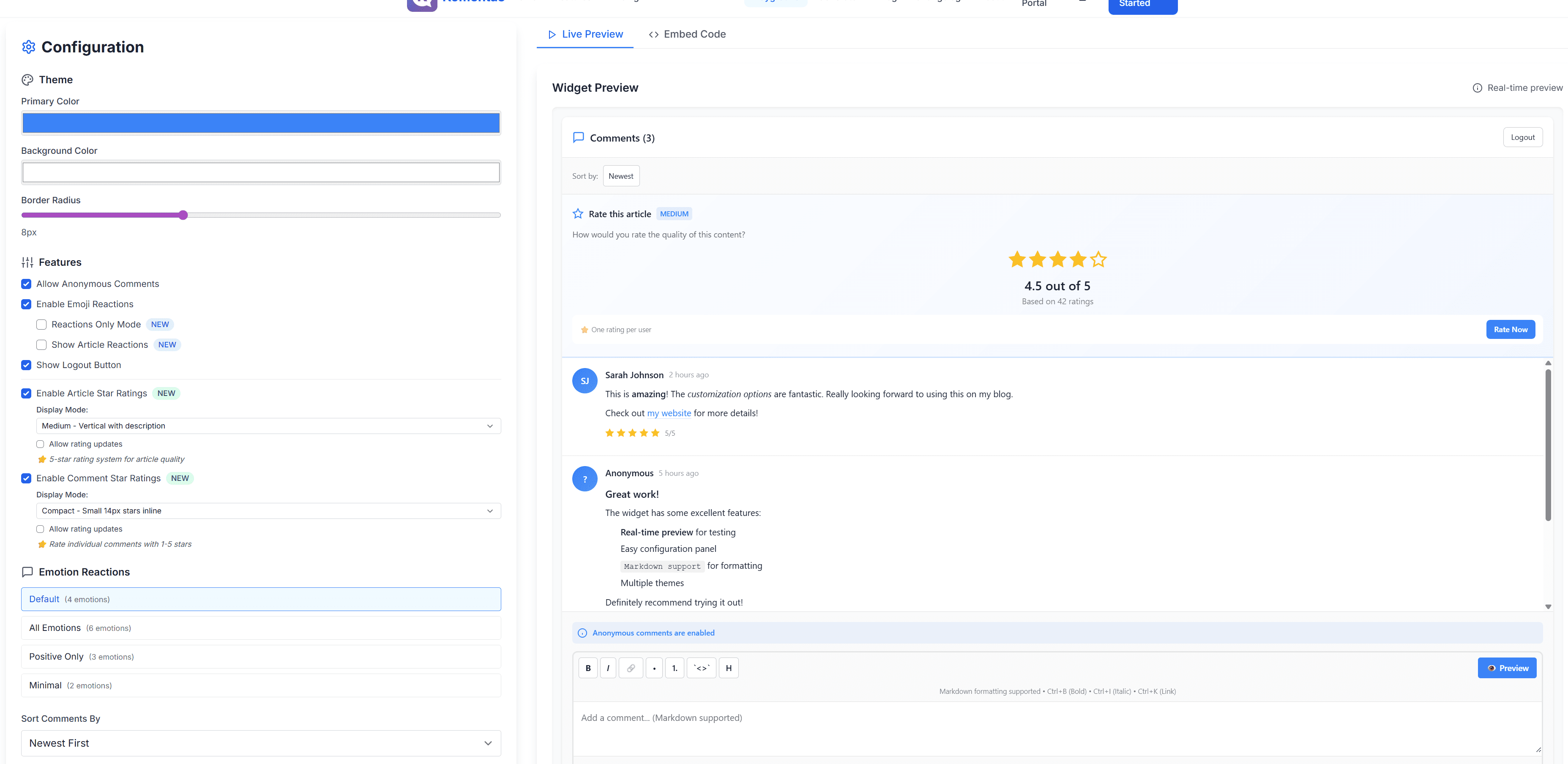 Komentas screenshot 2