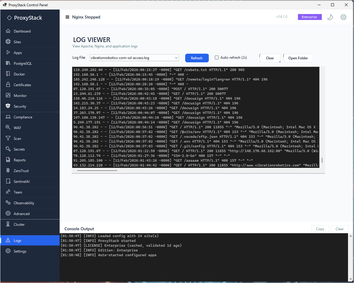 ProxyStack + SentinelAI screenshot 19